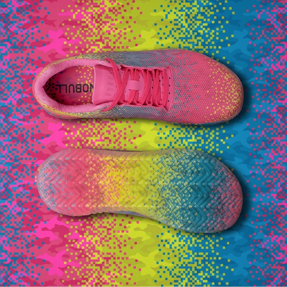 NOBULL Women’s Sneakers in Pink and Yellow - Picture 7 of 7